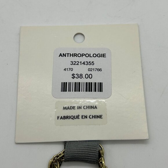 Vintage Anthropologie Butterfly Pendant Necklace Brown Filigree Wings Gold-Tone - Picture 13 of 15